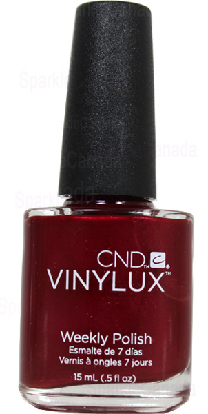 nail polish thinner Sparkle 139 Baroness  By CND  CND Vinylux, Vinylux, Red